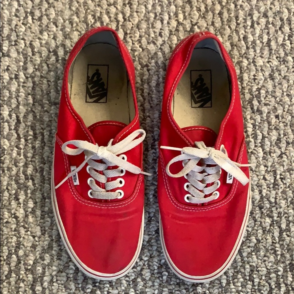 Red Vans Classic Sneakers